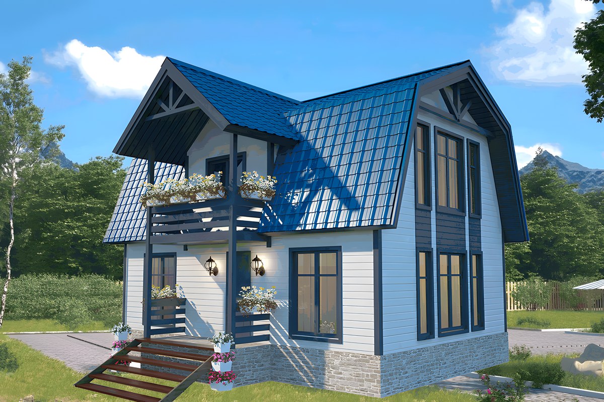 Каталог каркасный дом солнечный ++ 6 х 8 в Краснодаре | Компания Азбука дома